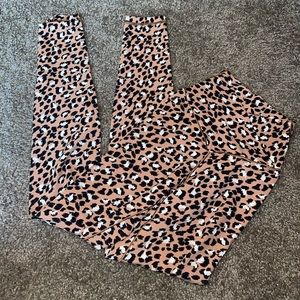 aerie leggings xxs - cheetah print